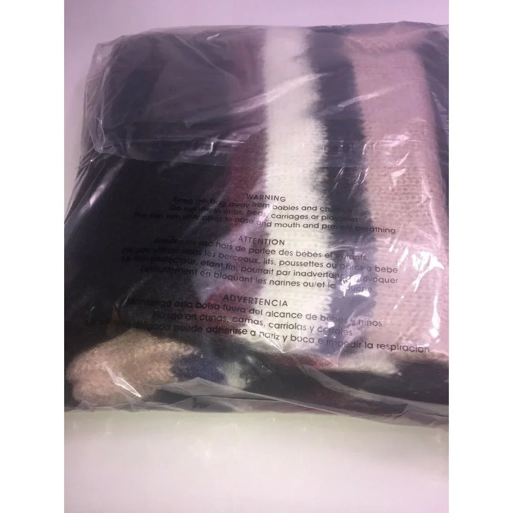 Steve Madden Striped Brushed Scarf